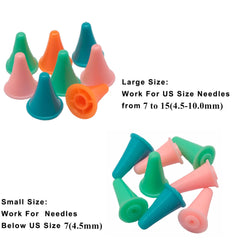 16pcs Knitting Needle Point Protectors for Beginners Craft