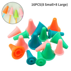 16pcs Knitting Needle Point Protectors for Beginners Craft
