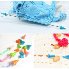 16pcs Knitting Needle Point Protectors for Beginners Craft