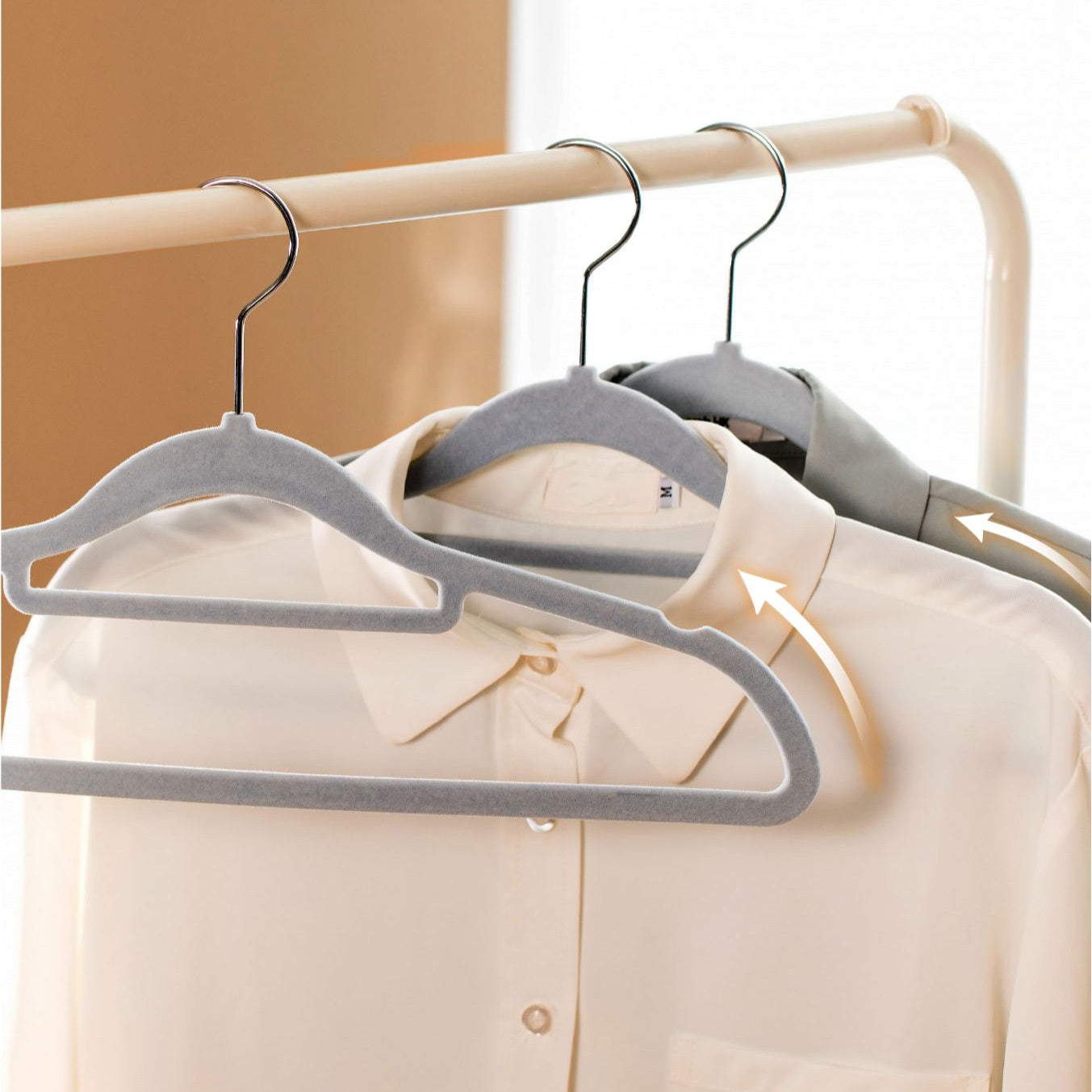 10-Set Slim Stackable Non-Slip Suit Hanger Space Saving Heavy Duty Adult Hanger