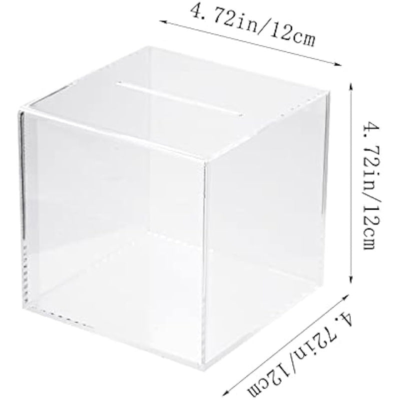 Clear Acrylic Adult Piggy Bank Coin Savings Jar