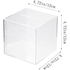 Clear Acrylic Adult Piggy Bank Coin Savings Jar