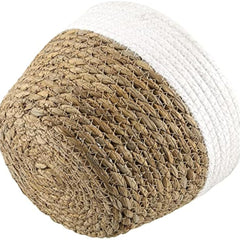 Seagrass Planter Basket Set 6" 7" 9" 10" Hand Woven with Plastic Liner Round