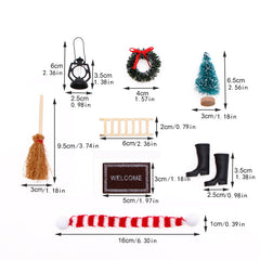 1:12 Dollhouse Mini Christmas Decor Set Shooting Prop Scene
