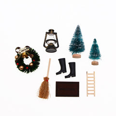 1:12 Dollhouse Mini Christmas Decor Set Shooting Prop Scene