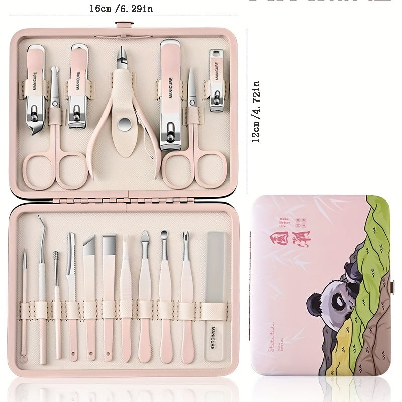 10ps Outdoor Nail Clipper Set Stainless Steel Pedicure Tools