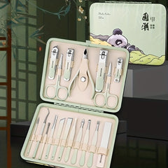 10ps Outdoor Nail Clipper Set Stainless Steel Pedicure Tools