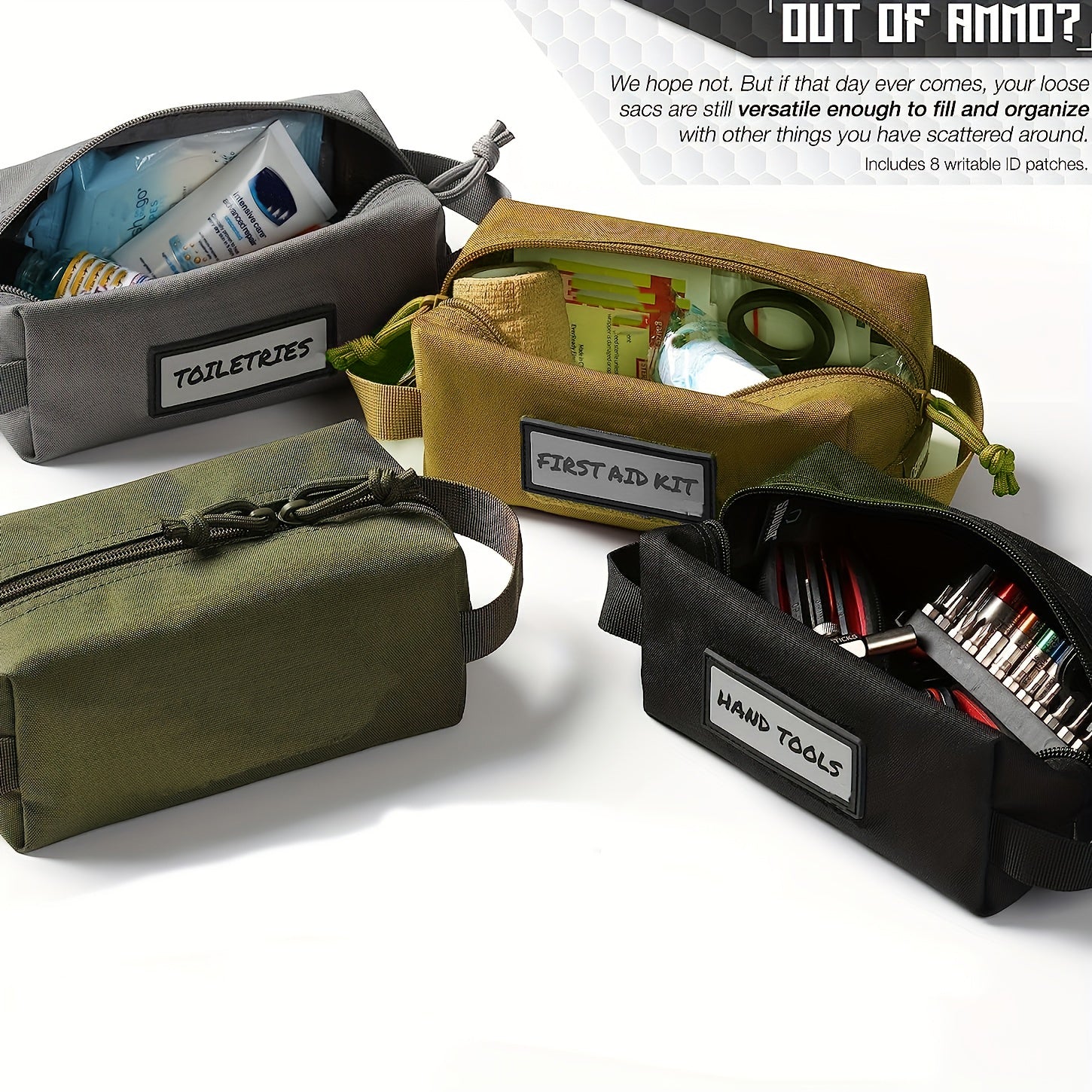 Equipment Loose Sacs Ammo Pouch with ID Patches