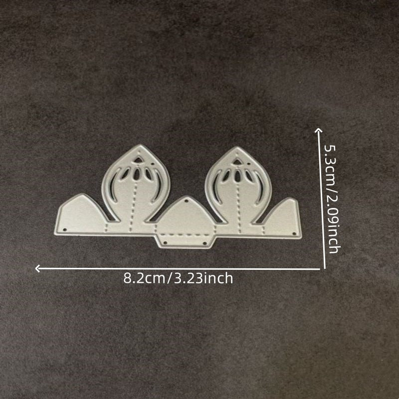 Piggy Craft Metal Cutting Dies Folded Flower Scrapbook Die - DIY Cards