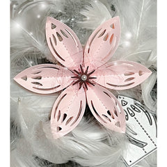 Piggy Craft Metal Cutting Dies Folded Flower Scrapbook Die - DIY Cards