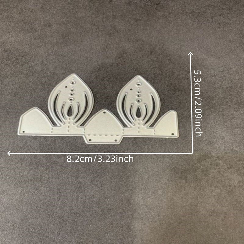Piggy Craft Metal Cutting Dies Folded Flower Scrapbook Die - DIY Cards