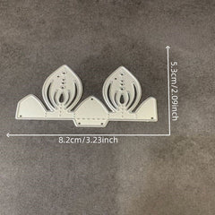 Piggy Craft Metal Cutting Dies Folded Flower Scrapbook Die - DIY Cards