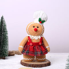 12in Christmas Gingerbread Man Plush Toy Stuffed Soft Gift