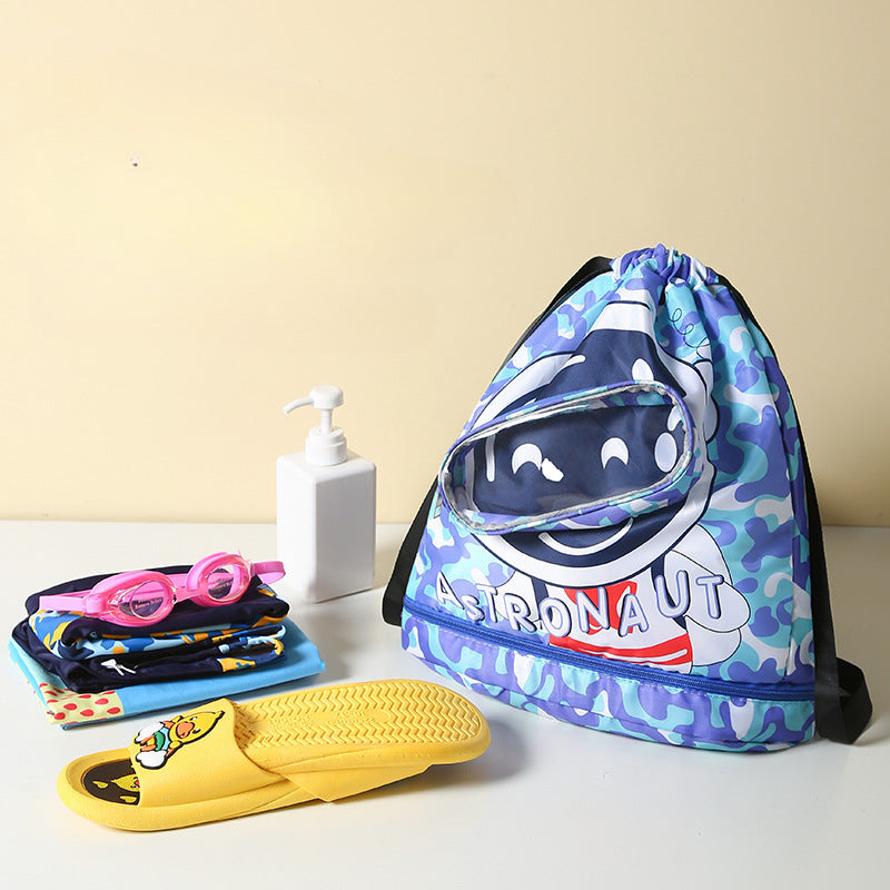 Cartoon Swimming Bag Dry & Wet Storage Bag for Water Sports & Beach