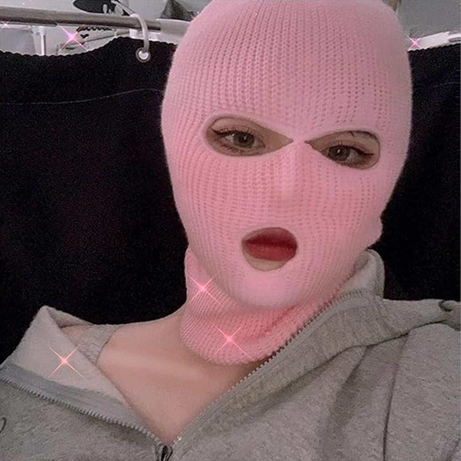 Knitted Balaclava Hat for Men Women Winter Outdoor Skiing Sports Hood Mask