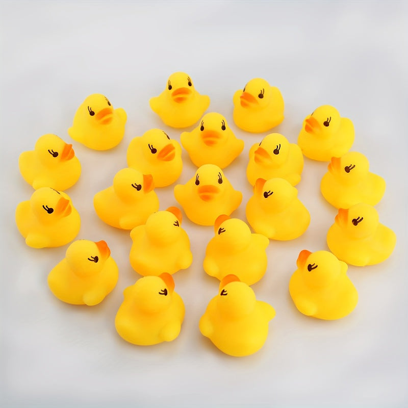 50 Mini Rubber Ducks Bath Toys For Baby Shower Birthday Party
