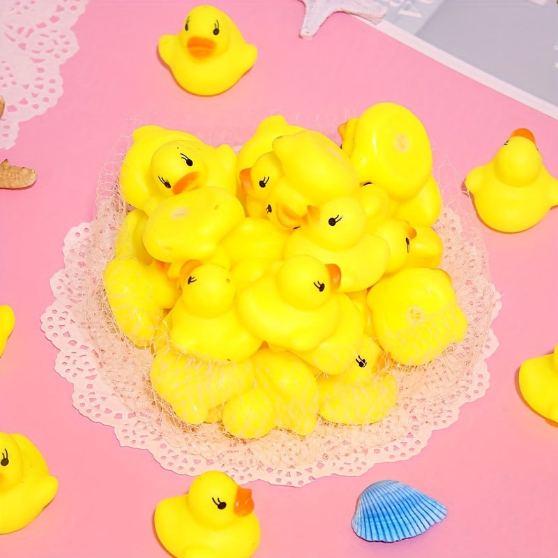 50 Mini Rubber Ducks Bath Toys For Baby Shower Birthday Party