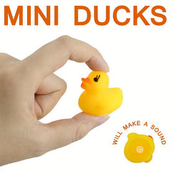 50 Mini Rubber Ducks Bath Toys For Baby Shower Birthday Party