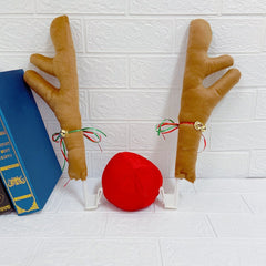 Car Christmas Reindeer Antlers & Nose Decorations with Jingle Bells