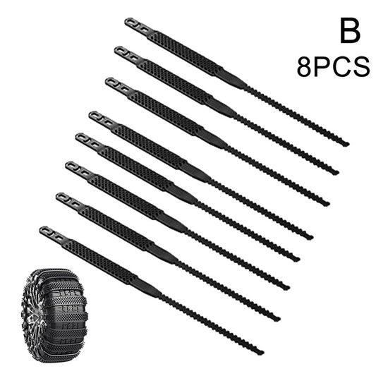 8pcs Chain Auto Winter Tire Wheels Chains Anti Skid Chains For Car Truck SUV
