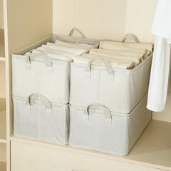 Bamboo Cotton Steel Storage Box Water Resistant Laundry Cabinet