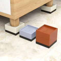 3pcs Bed Foot Pads Heightening Rubber Cushion Sofa Legs Floor Protection Mats
