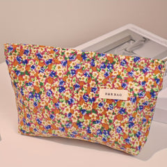 Vintage Floral Cosmetic Bag Large Capacity Travel Toiletry Bags