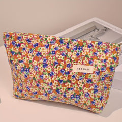 Vintage Floral Cosmetic Bag Large Capacity Travel Toiletry Bags