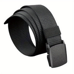 Men's Canvas Belt with Automatic Buckle for Outdoor Climbing
