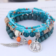 5pcs Tribal Bohemian Ethnic Style Women's Bracelets For Holiday Parties