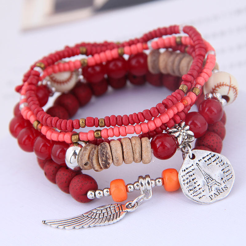 5pcs Tribal Bohemian Ethnic Style Women's Bracelets For Holiday Parties