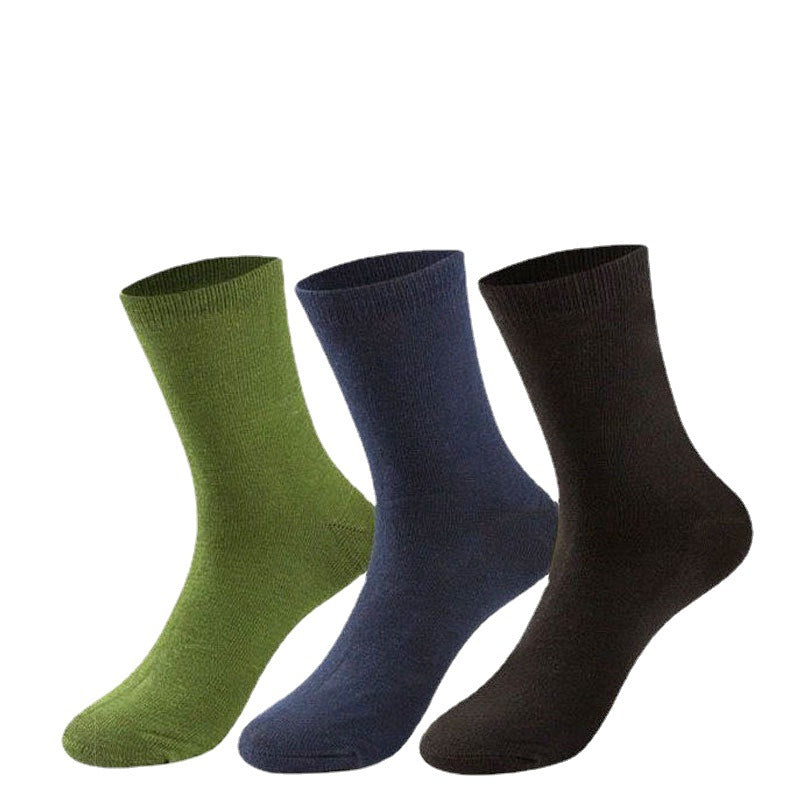 10 Pairs Men's Casual Anti odour Sweat Absorbing Cotton Mid calf Socks