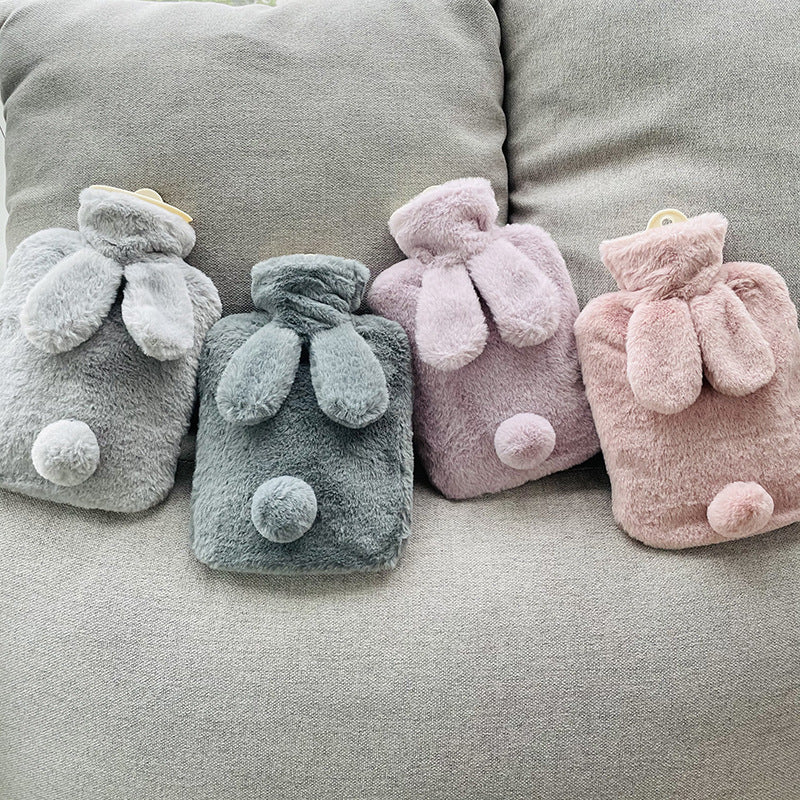 1000ml Plush Rabbit Hot Water Bag PVC Hand Warmer