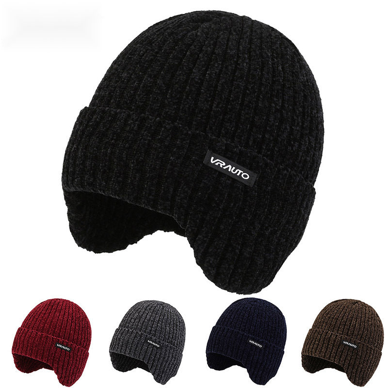 Winter Thick Velvet Ear Protection Knitted Hat