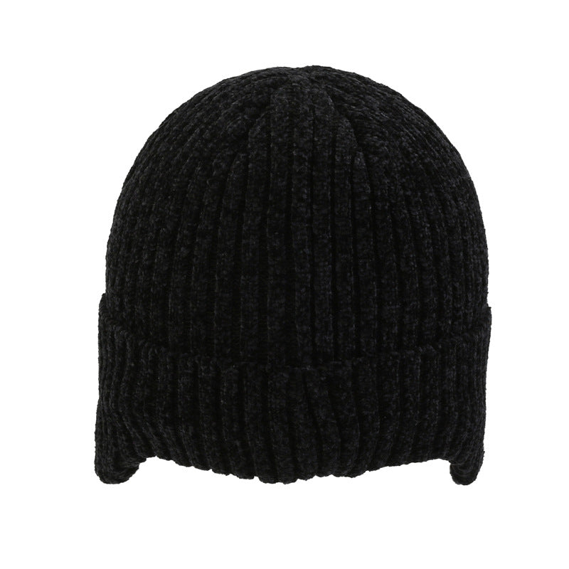 Winter Thick Velvet Ear Protection Knitted Hat