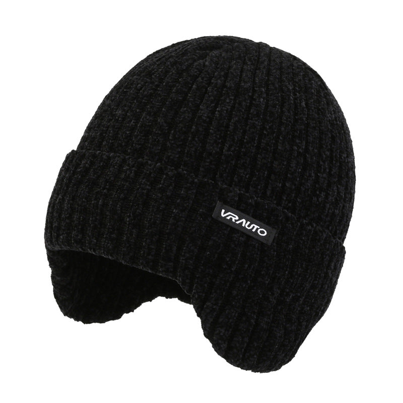Winter Thick Velvet Ear Protection Knitted Hat