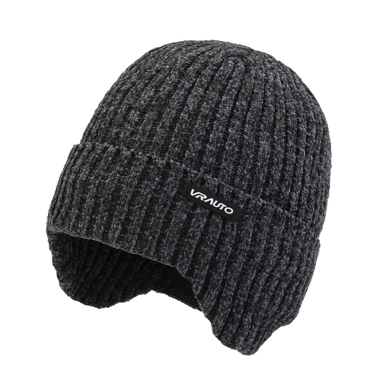Winter Thick Velvet Ear Protection Knitted Hat