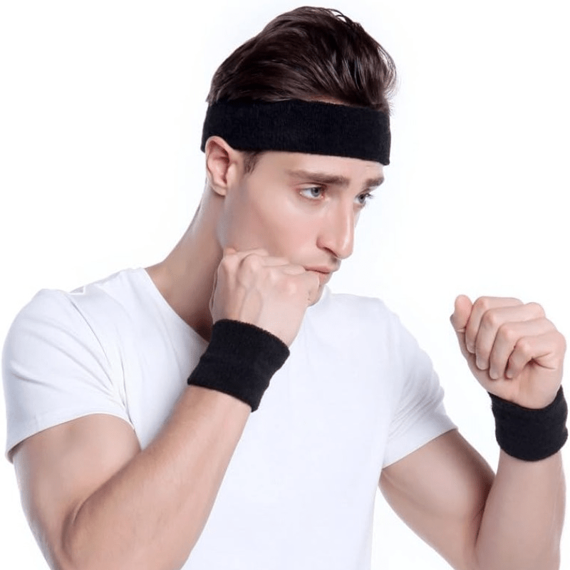 3PCS Outdoor Sweatbands For Men & Women, Moisture Wicking, Sports Headband