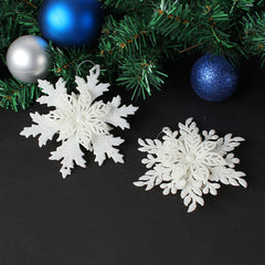 Christmas Snowflake Pendant Plastic Snowflake String Display Window Decoration