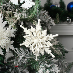 Christmas Snowflake Pendant Plastic Snowflake String Display Window Decoration