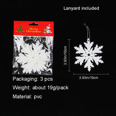 Christmas Snowflake Pendant Plastic Snowflake String Display Window Decoration