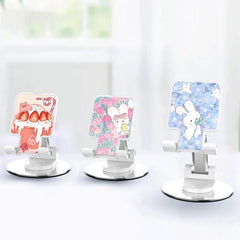 Strawberry Pig Ice Cream 360 Rotatable Bracket Foldable Phone Tablet Stand