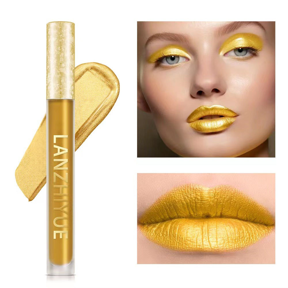 Golden Liquid Eyeshadow Stick Mermaid Princess Pearly Lidui