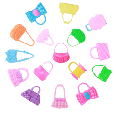 56pcs BJD Doll Accessories Kit - Dresses, Shoes, Handbags, Necklaces, Toiletries