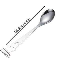 4pcs Halloween Ghost Stainless Steel Spoon Household Eating Mixing Spoon