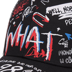 Casual Graffiti Sunscreen Baseball Cap For Men