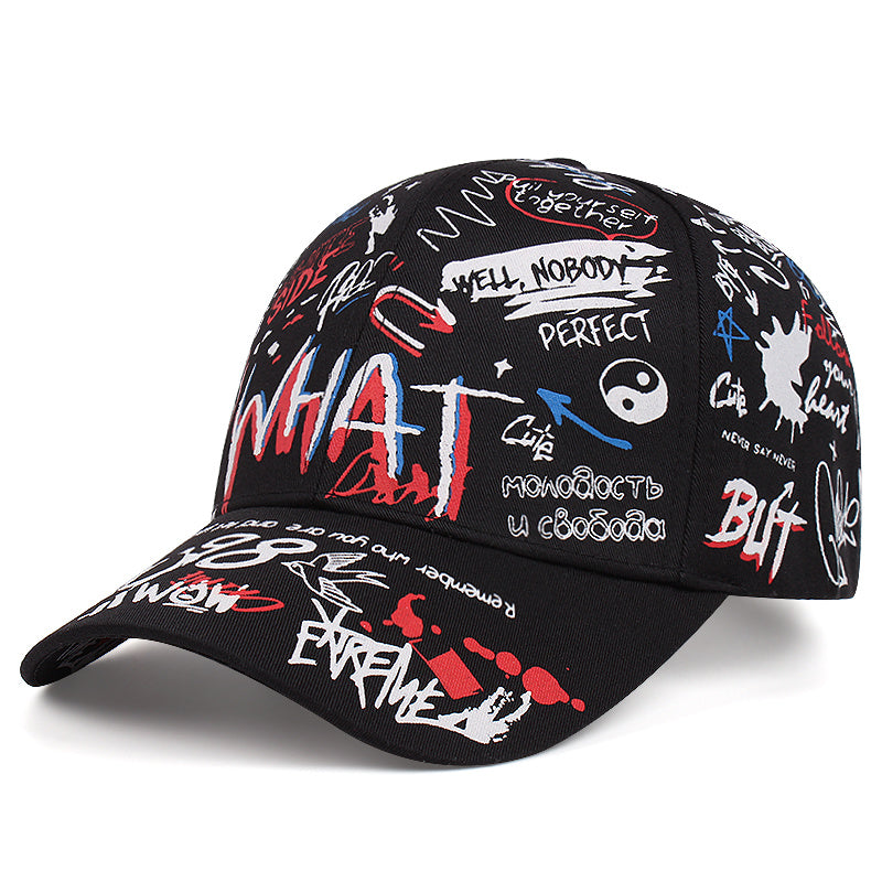Casual Graffiti Sunscreen Baseball Cap For Men