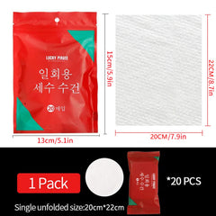 20pcs Outdoor Thick Compression Towel Disposable Face Towel
