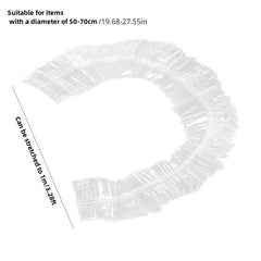 50pcs Disposable Plastic Wrap Cover Waterproof Protector Anti-Dust Cover