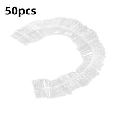 50pcs Disposable Plastic Wrap Cover Waterproof Protector Anti-Dust Cover